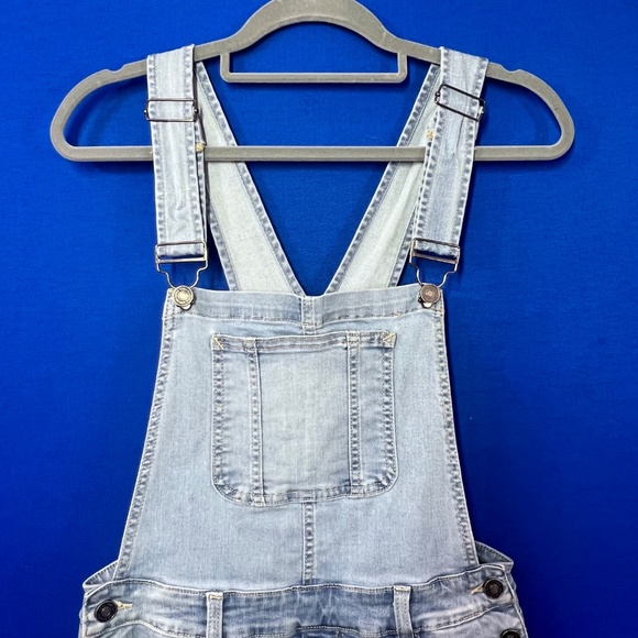 |•KANCAN•| Denim Overalls Skirt/Romper Stretch Size Medium - Picture 8 of 12
